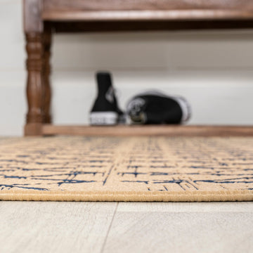 Ourika Moroccan Geometric Textured Weave Indoor/outdoor Square Rug